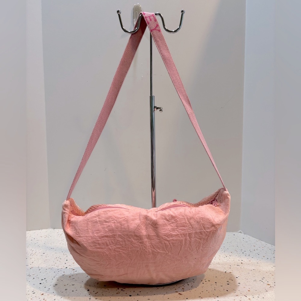 Vintage 1980s Space Sac Sling Shoulder Bag Pink Nylon‎ - Picture 7 of 16
